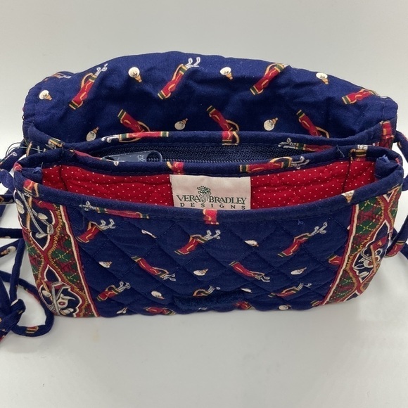 Vintage Vera Bradley Golf Navy Blue Crossbody Mini Bag Retired Pattern - Picture 6 of 11